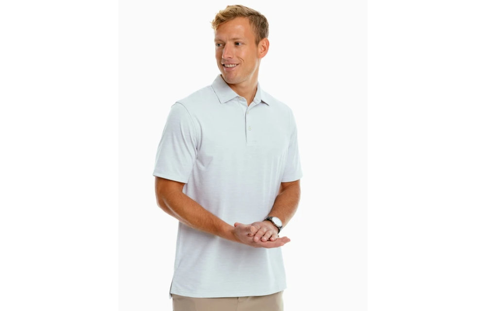 Driver Spacedye Performance Polo- Seagull Grey