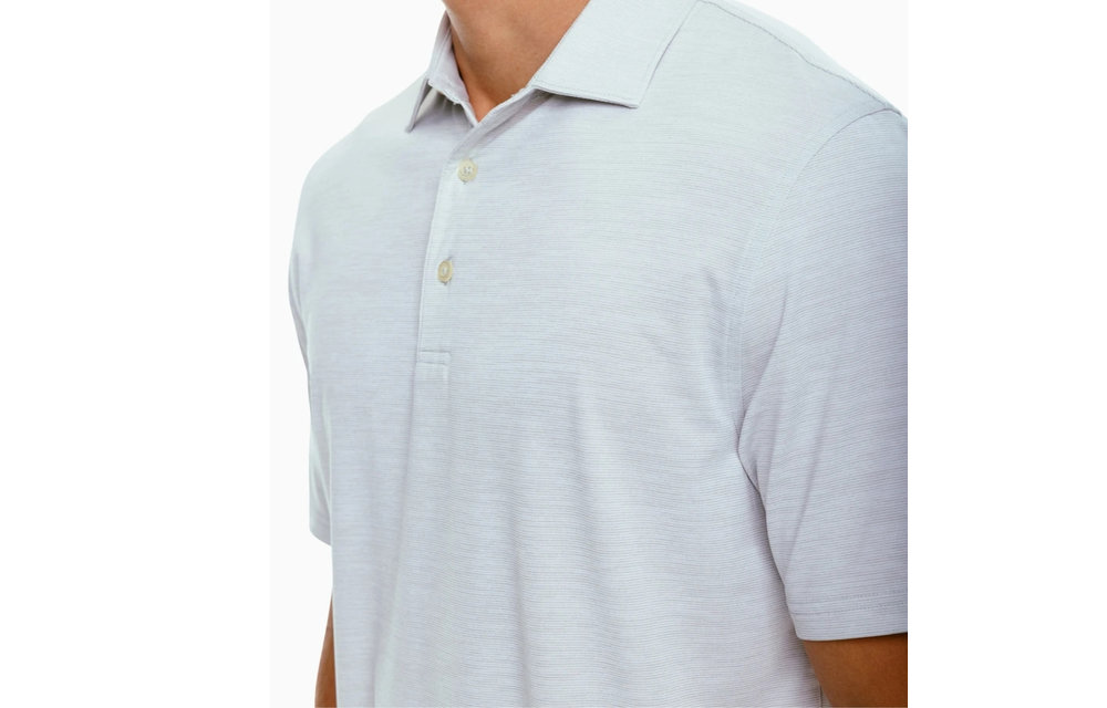 Driver Spacedye Performance Polo- Seagull Grey