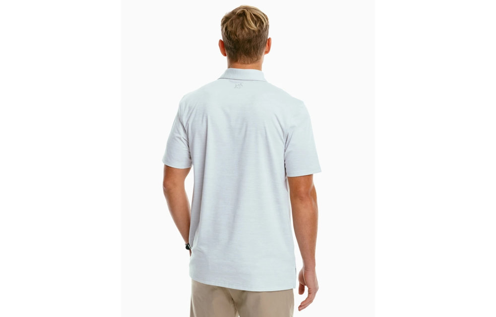 Driver Spacedye Performance Polo- Seagull Grey