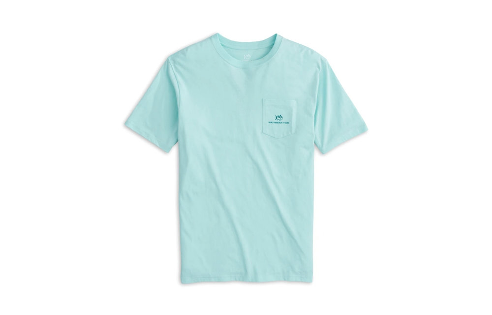 Catamaran Short Sleeve T-Shirt-Wake Blue