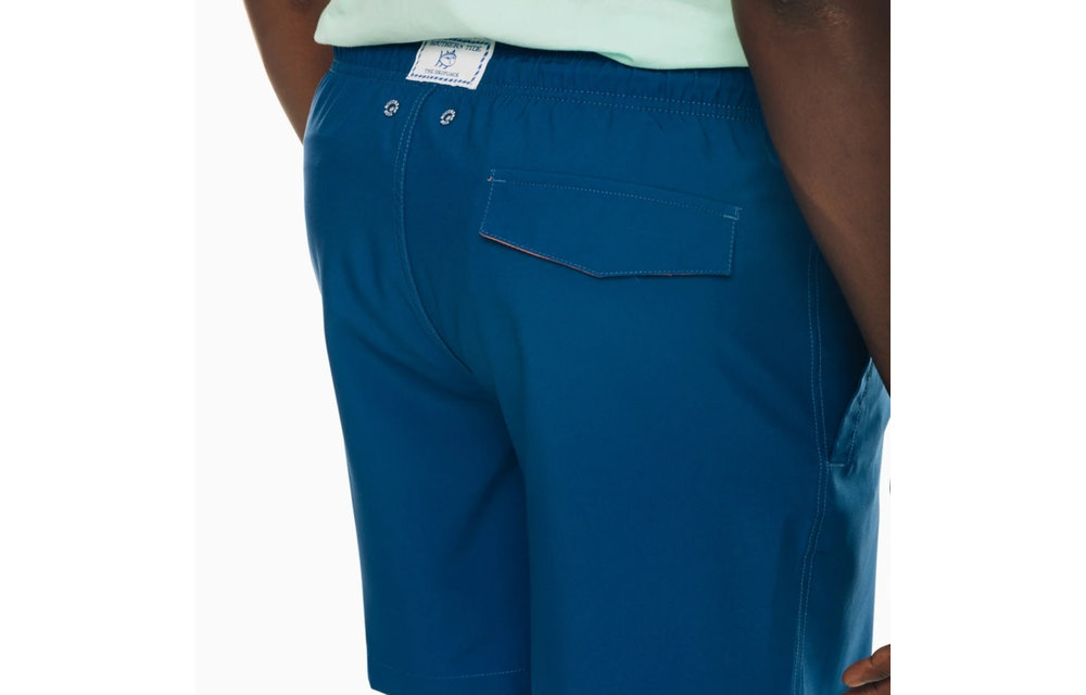 Solid Swim Trunk-Blue Cove