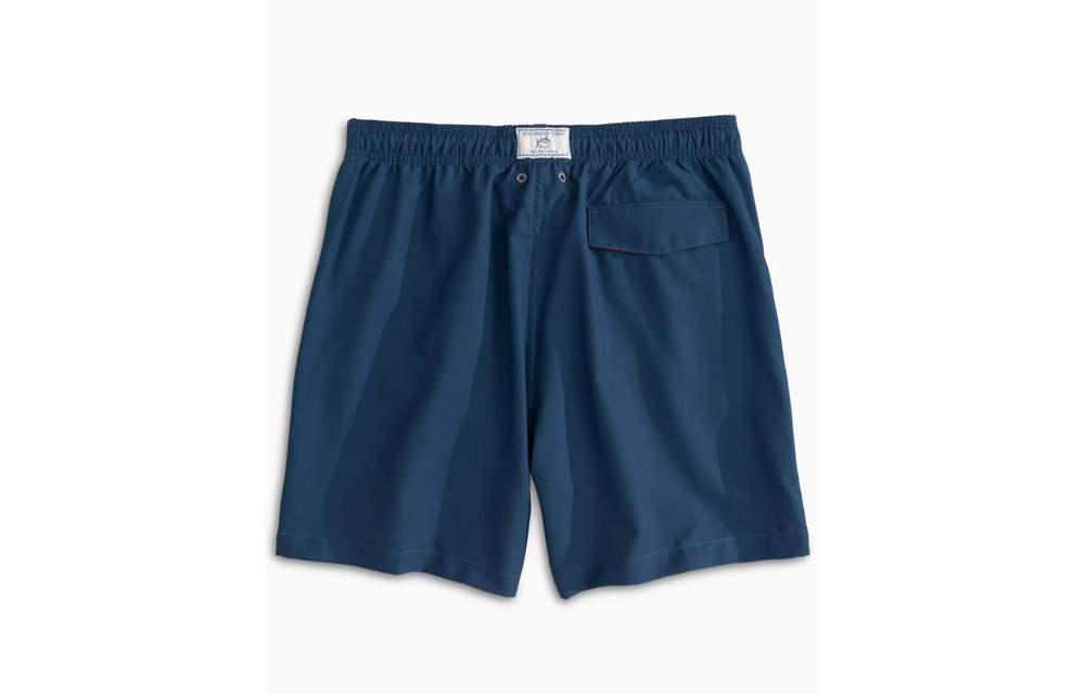 Solid Swim Trunk-Blue Cove