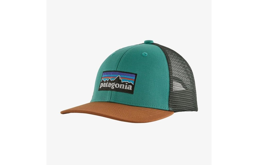 Kid's Trucker Hat P-6 Logo- PLBG- Light Beryl Green