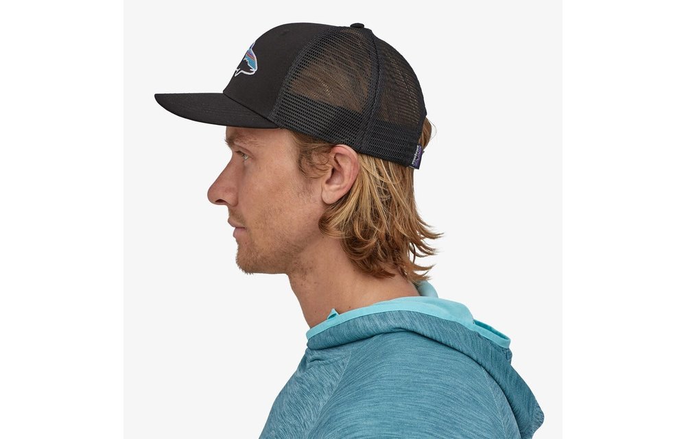 Fitz Roy Trout Trucker Hat-Black