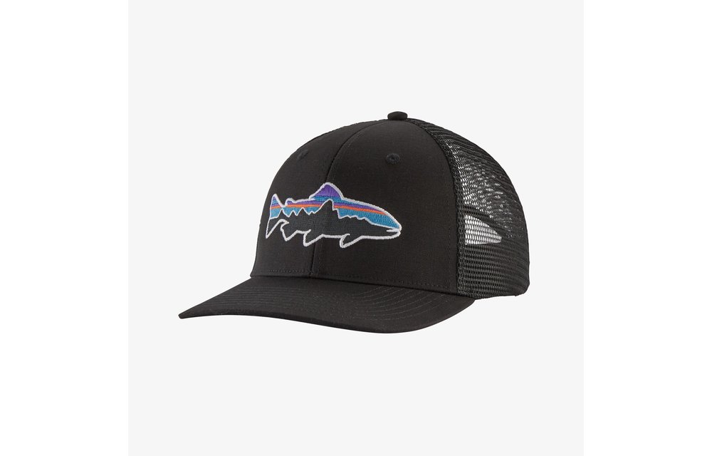 Fitz Roy Trout Trucker Hat-Black