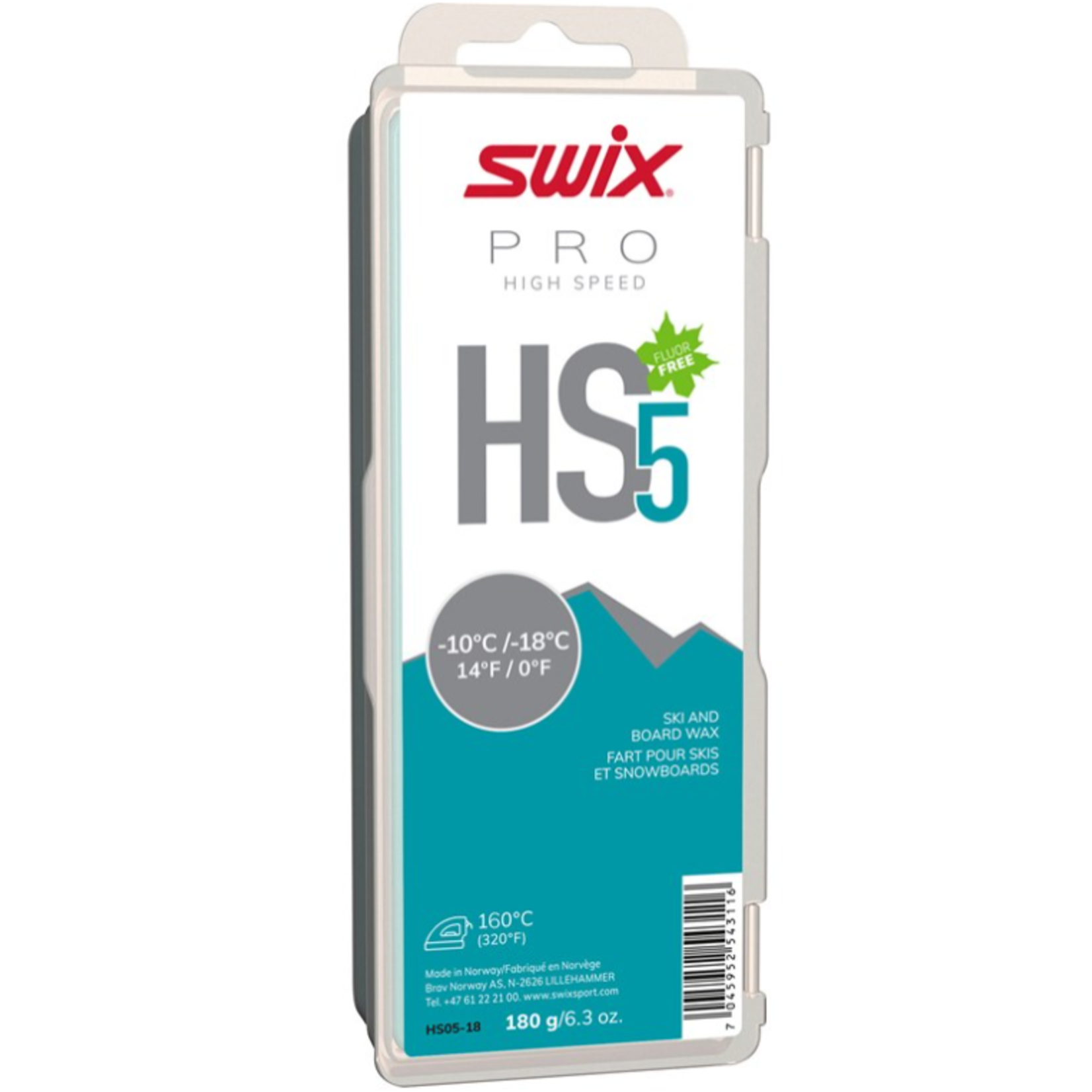 Swix Swix HS5 Turquoise, -10°C/-18°C, 180g