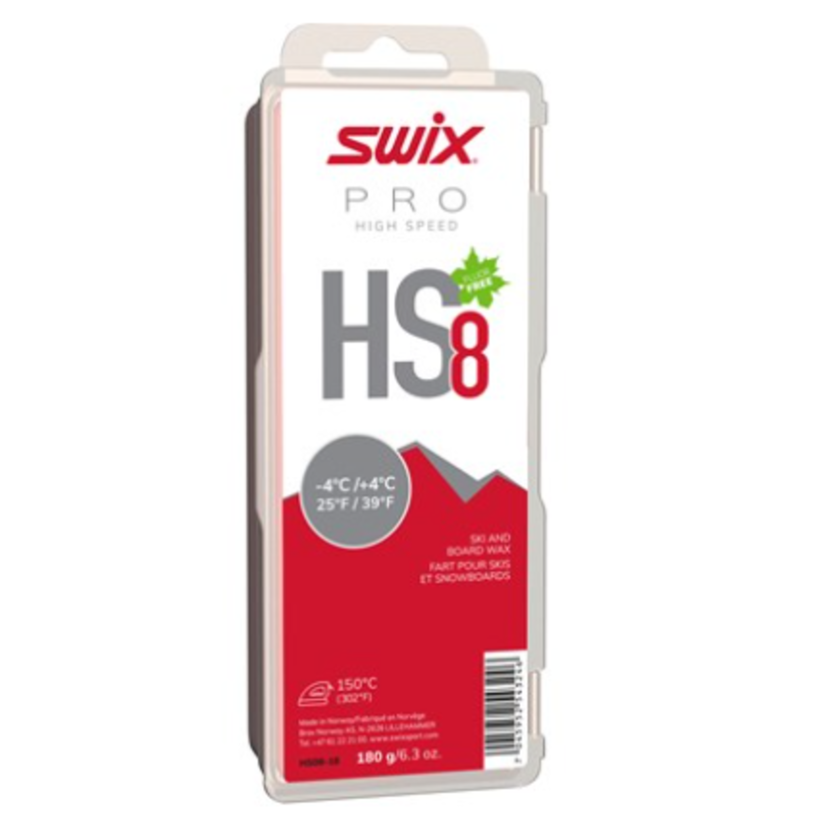 Swix Swix HS8 Red, -4°C/+4°C, 180g