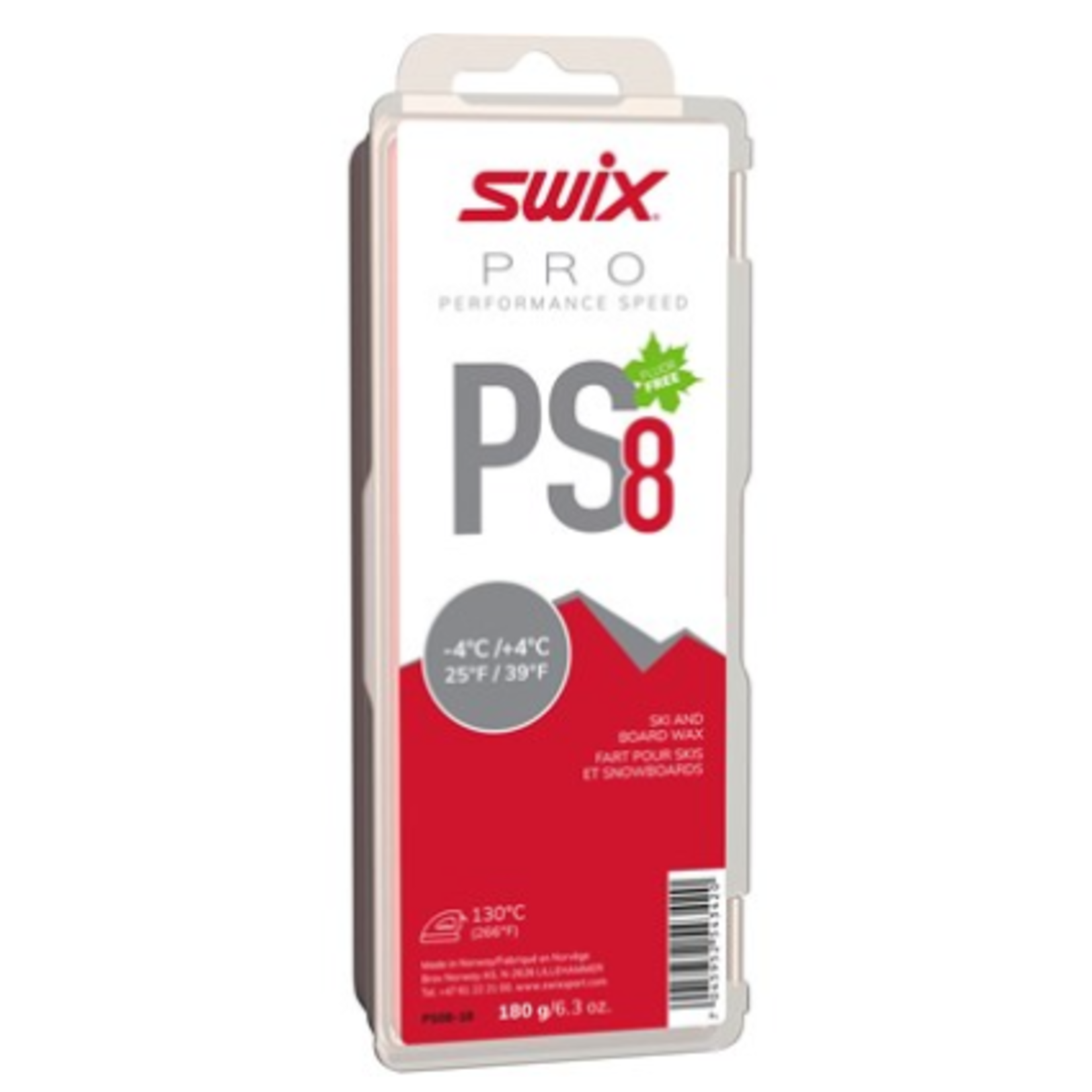 Swix Swix PS8 Red, -4°C/+4°C, 180g