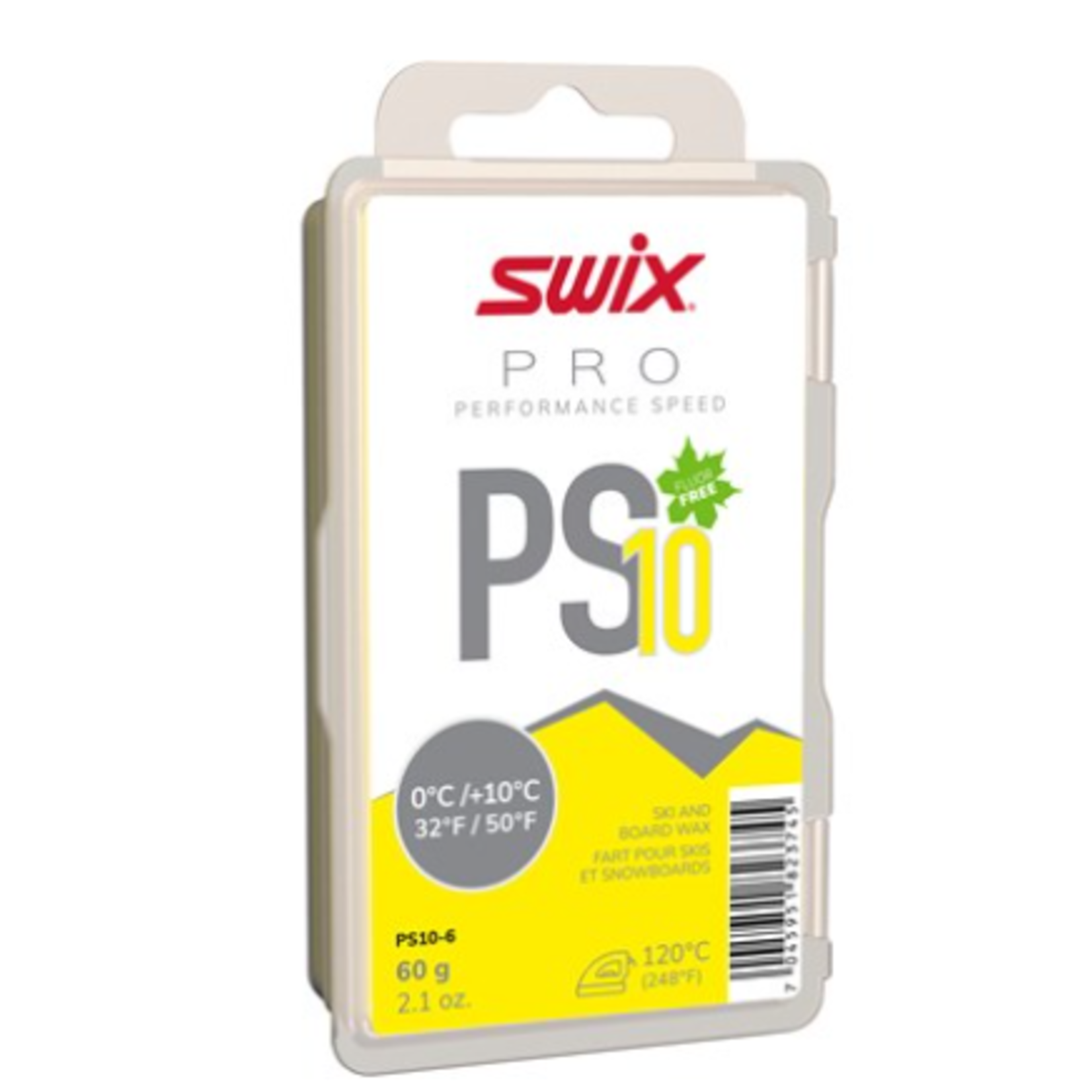 Swix Swix PS10 Yellow, 0°C/+10°C, 60g