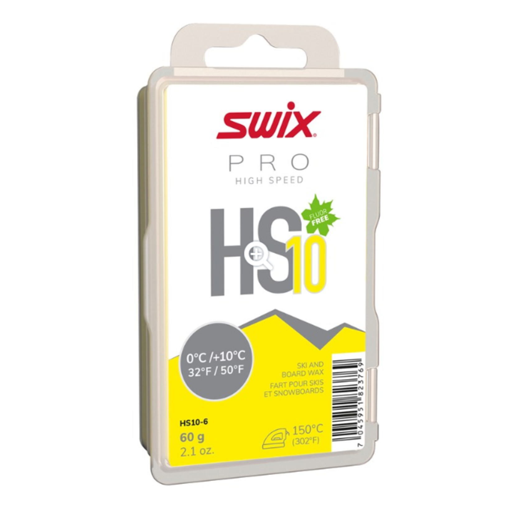 Swix Swix HS10 Yellow, 0°C/+10°C, 60g