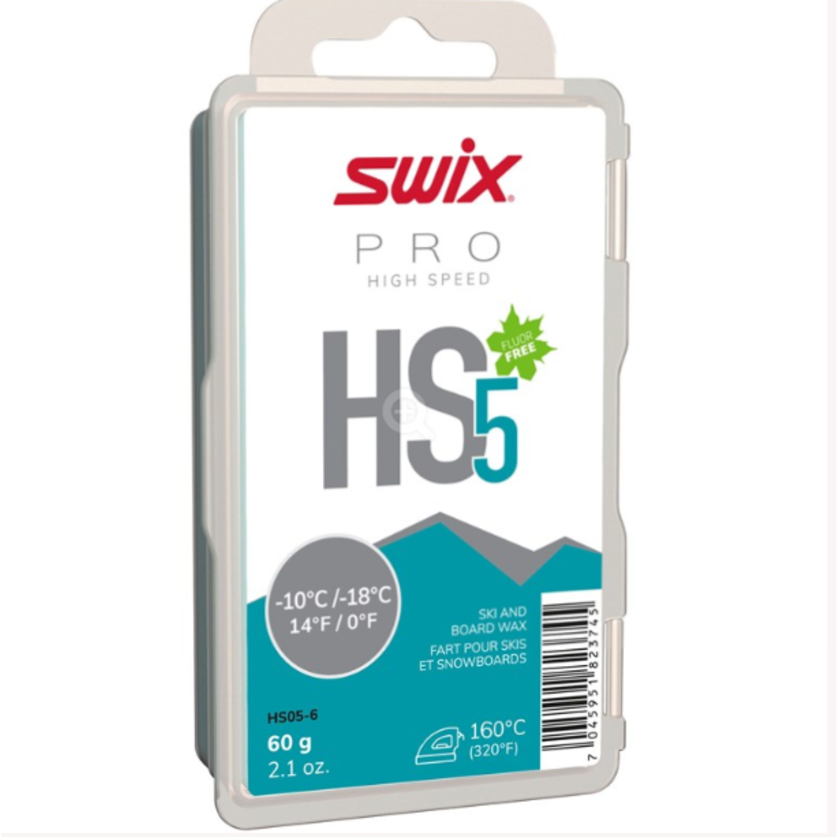 Swix Swix HS5 Turquoise, -10°C/-18°C, 60g