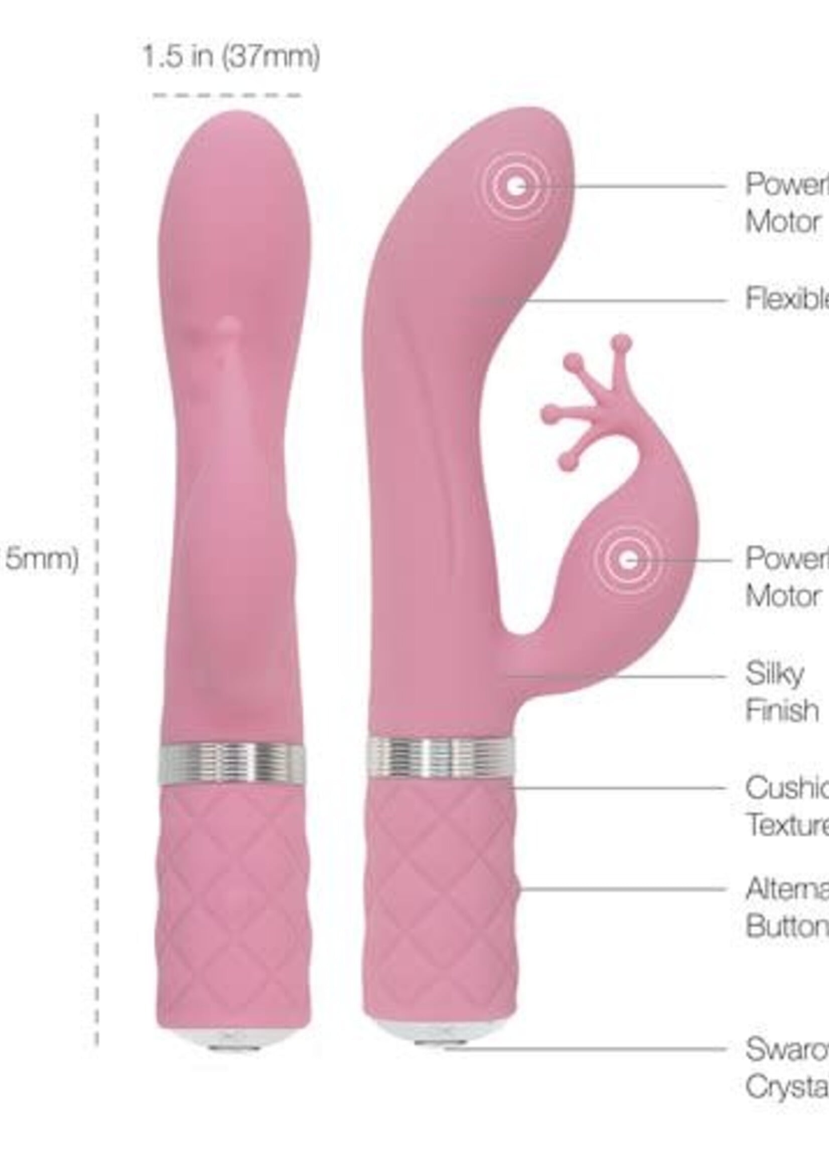 Pillow Talk Pillow Talk - Kinky Luxurious Dual Massager - Pink