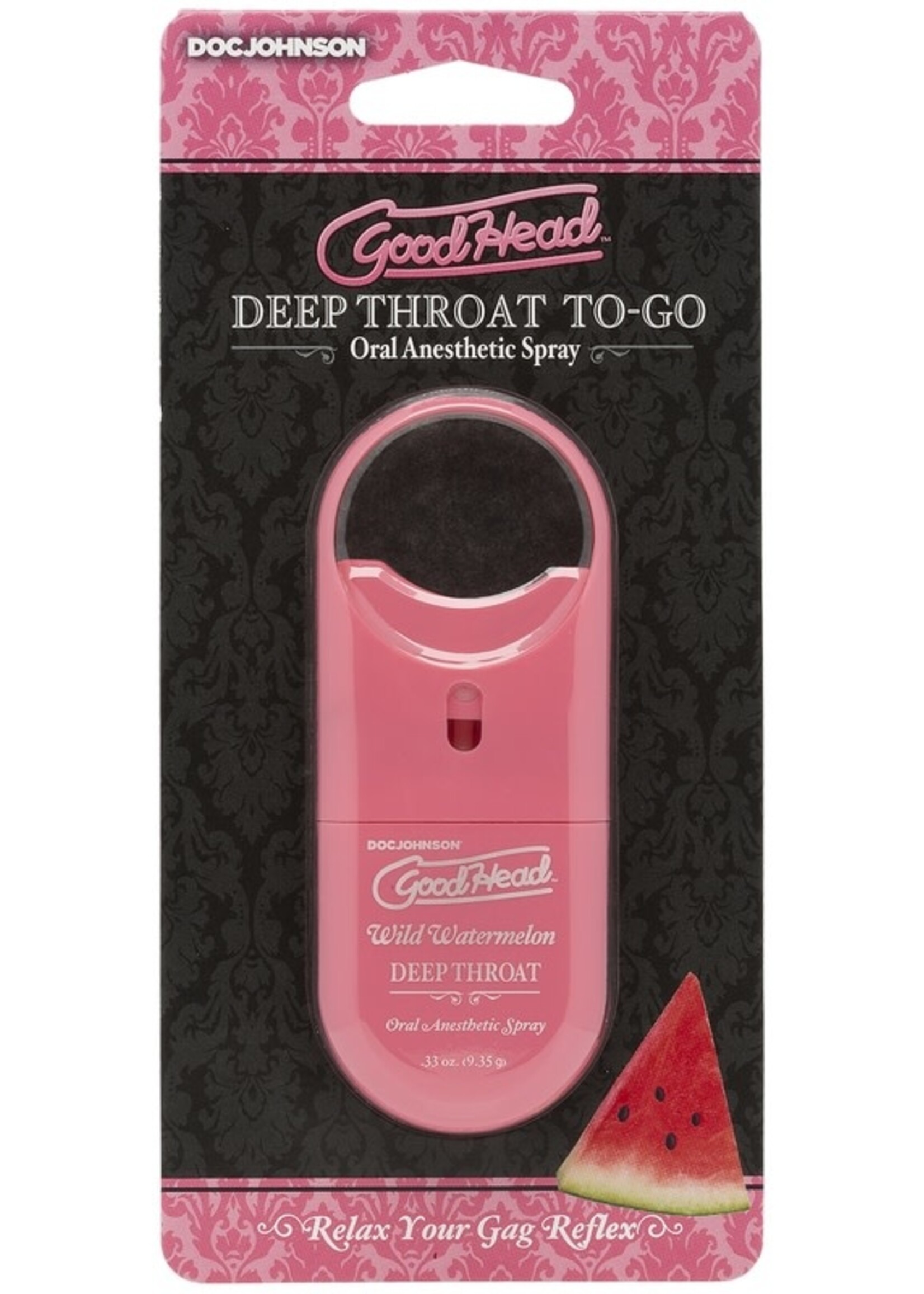 Doc Johnson GoodHead Deep Throat To-Go (Wild Watermelon)