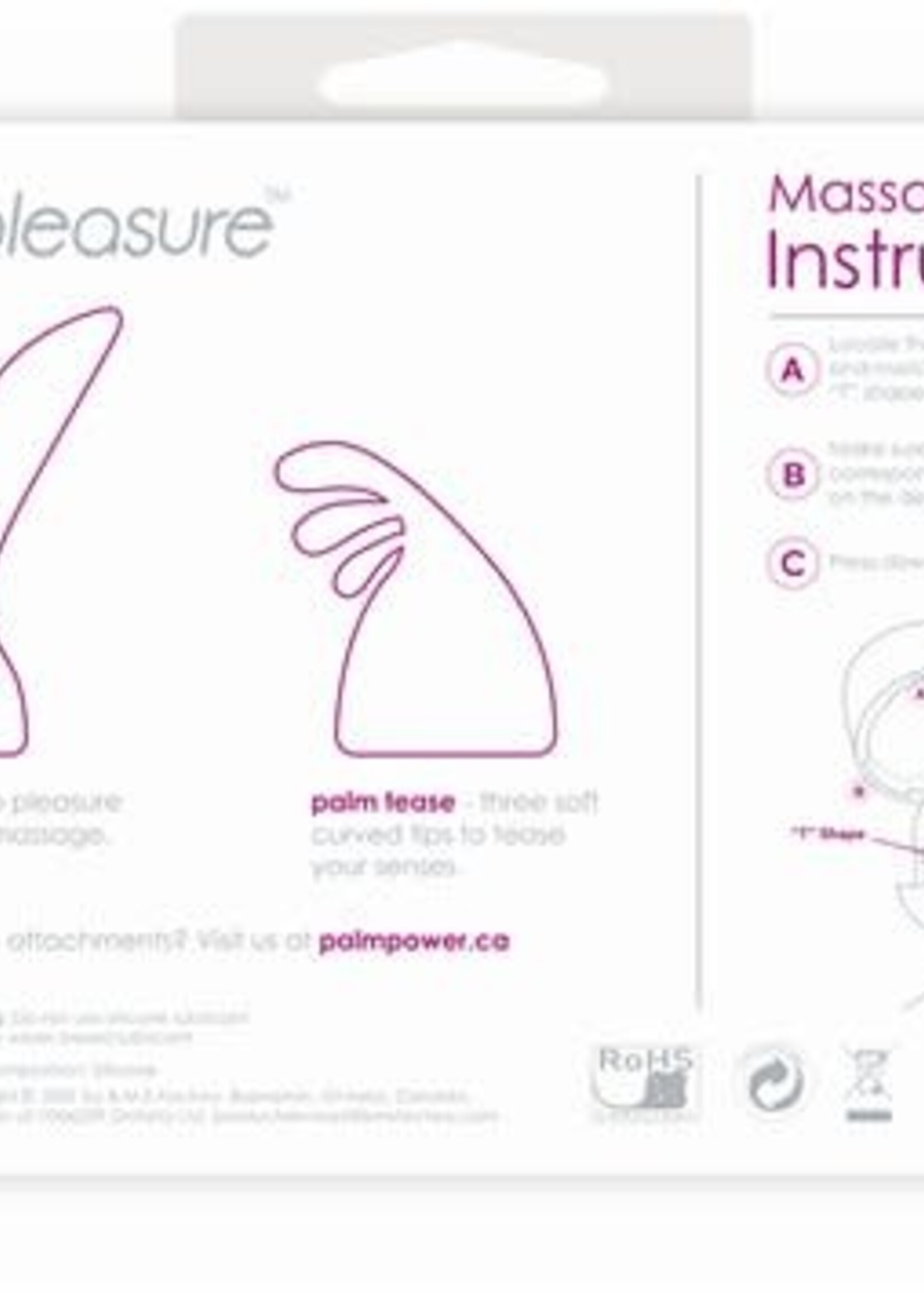 Palm Power Palm Power Palm Pleasure 2 Silicone Massager Heads