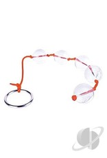 Orange is the New Black - 5 Crystal Anal Beads