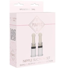 Shots Pumped Nipple Suction Set Medium
