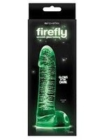 NS Novelties Firefly - Smooth Glass Ballsy Dildo - Glow in the Dark