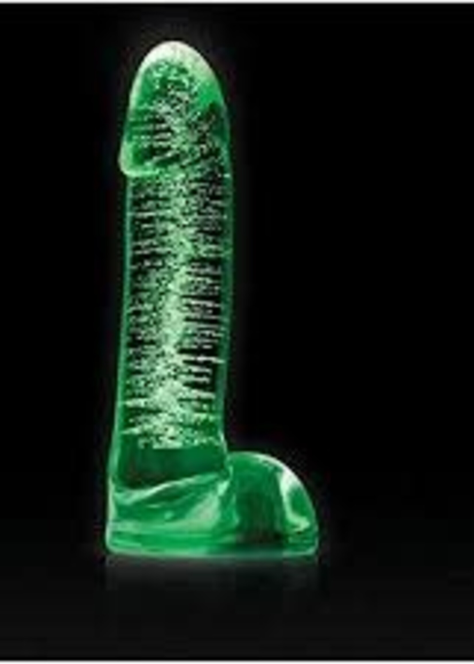 NS Novelties Firefly - Smooth Glass Ballsy Dildo - Glow in the Dark
