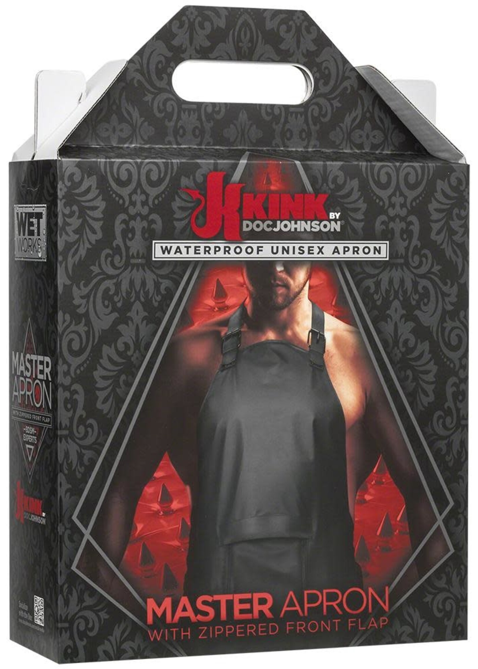 Kink by Doc Johnson Kink Wet Works Master Apron With Zippered Flap