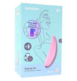 Satisfyer Satisfyer - Curvy 3+ Air Pulse Stimulator in Pink