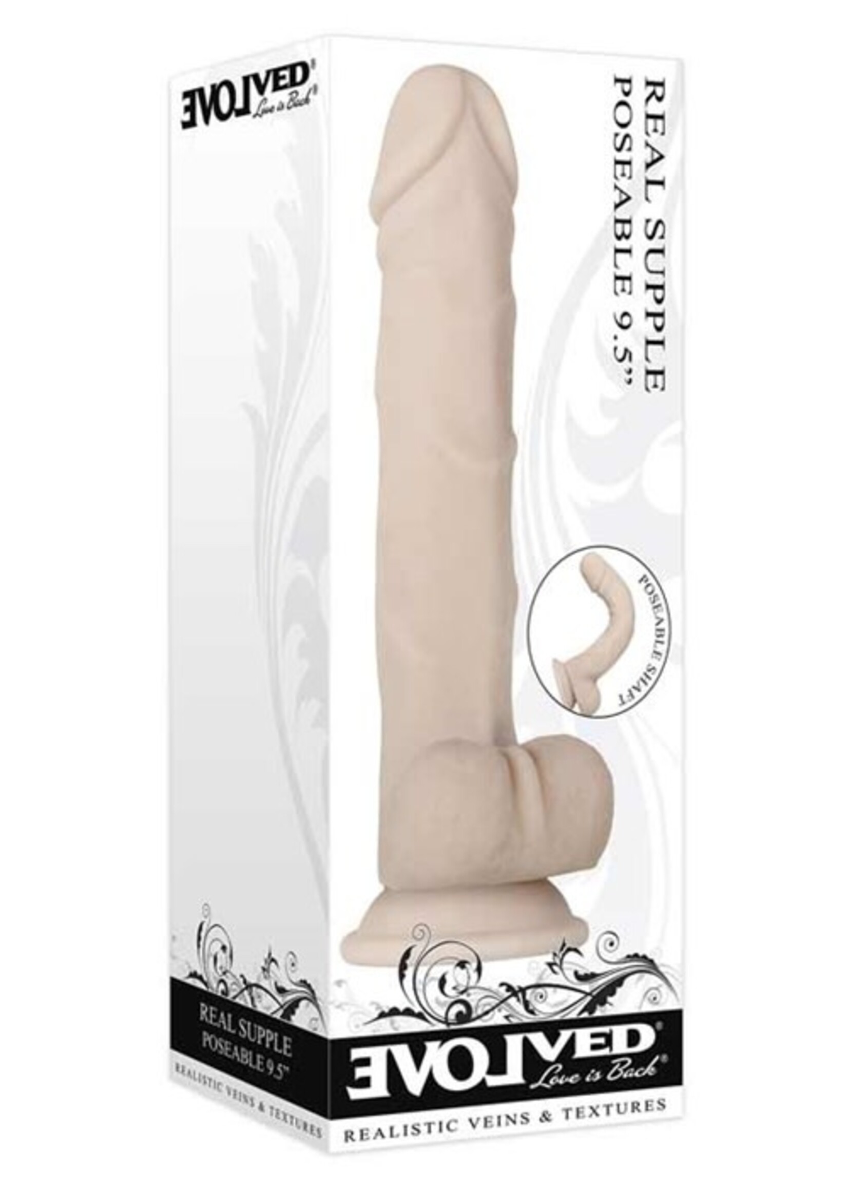 Evolved Evolved - Real Supple Poseable Dildo 9.5”