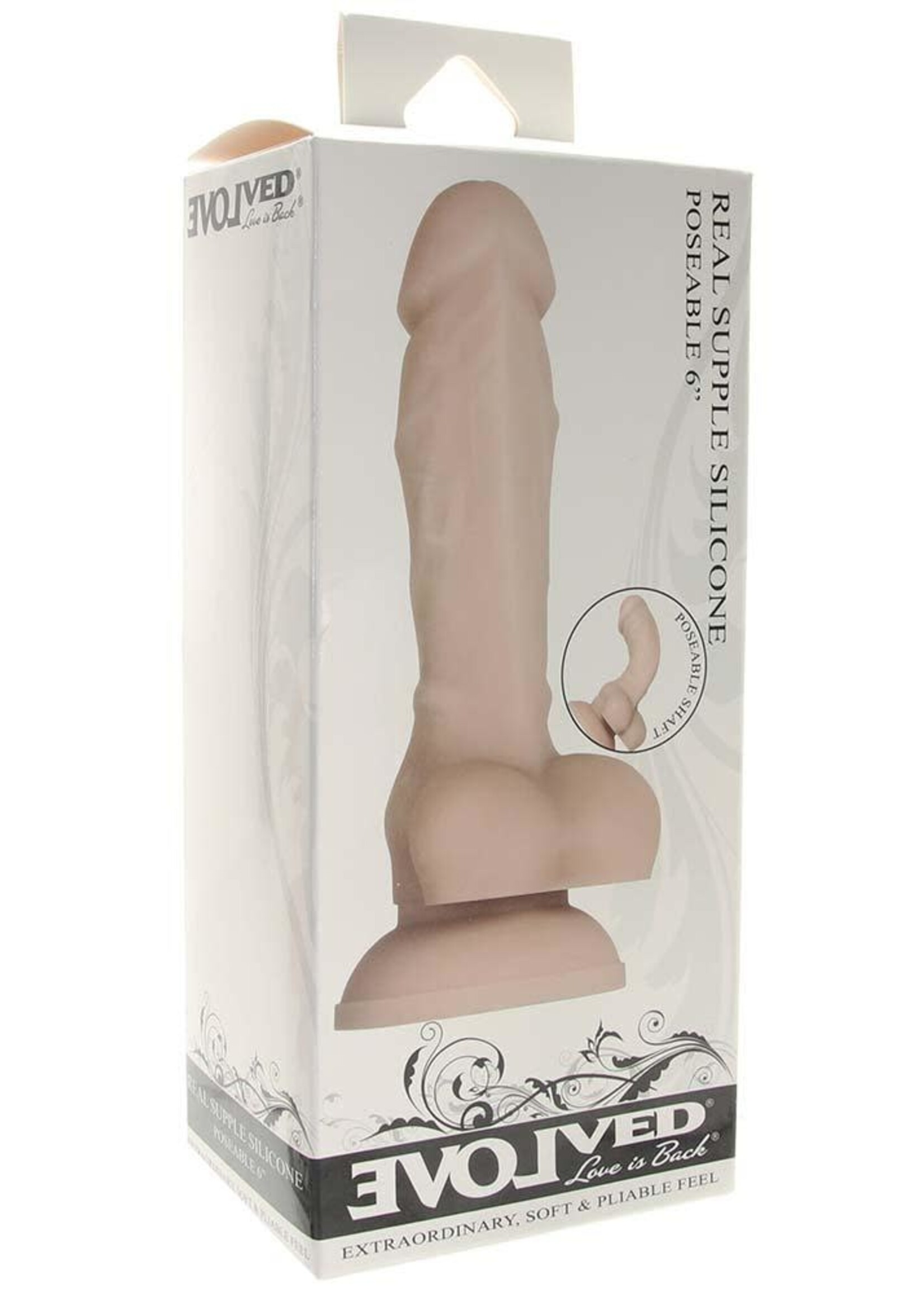 Evolved Evolved - Real Supple Poseable Dildo 6”