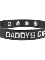 Spartacus Daddy's Girl Leather Word Band Collar