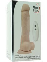 Adam & Eve Adams True Feel Remote Control  Vibrating Dildo