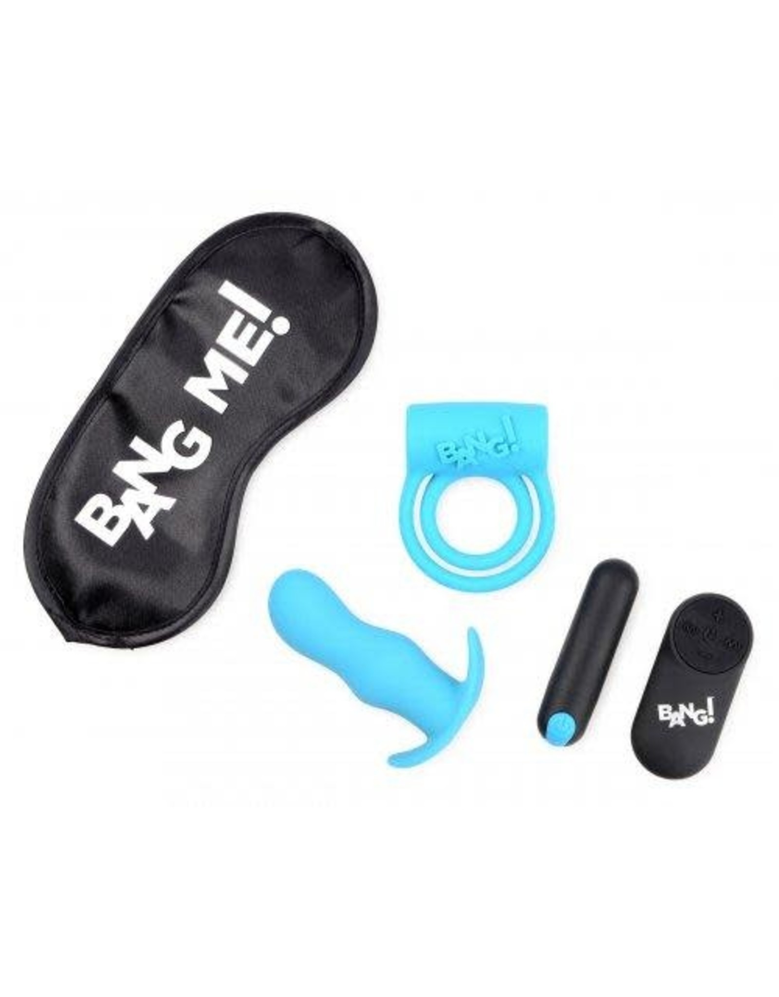 XR Brands Bang! Duo Blast Remote Control Cock Ring and Butt Plug Vibe Kit