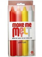 Icon Brands Make Me Melt - Sensual Warm Drip Candles - 4 pk - Pastel