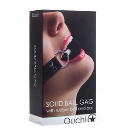 Ouch! Solid Ball Gag in Black