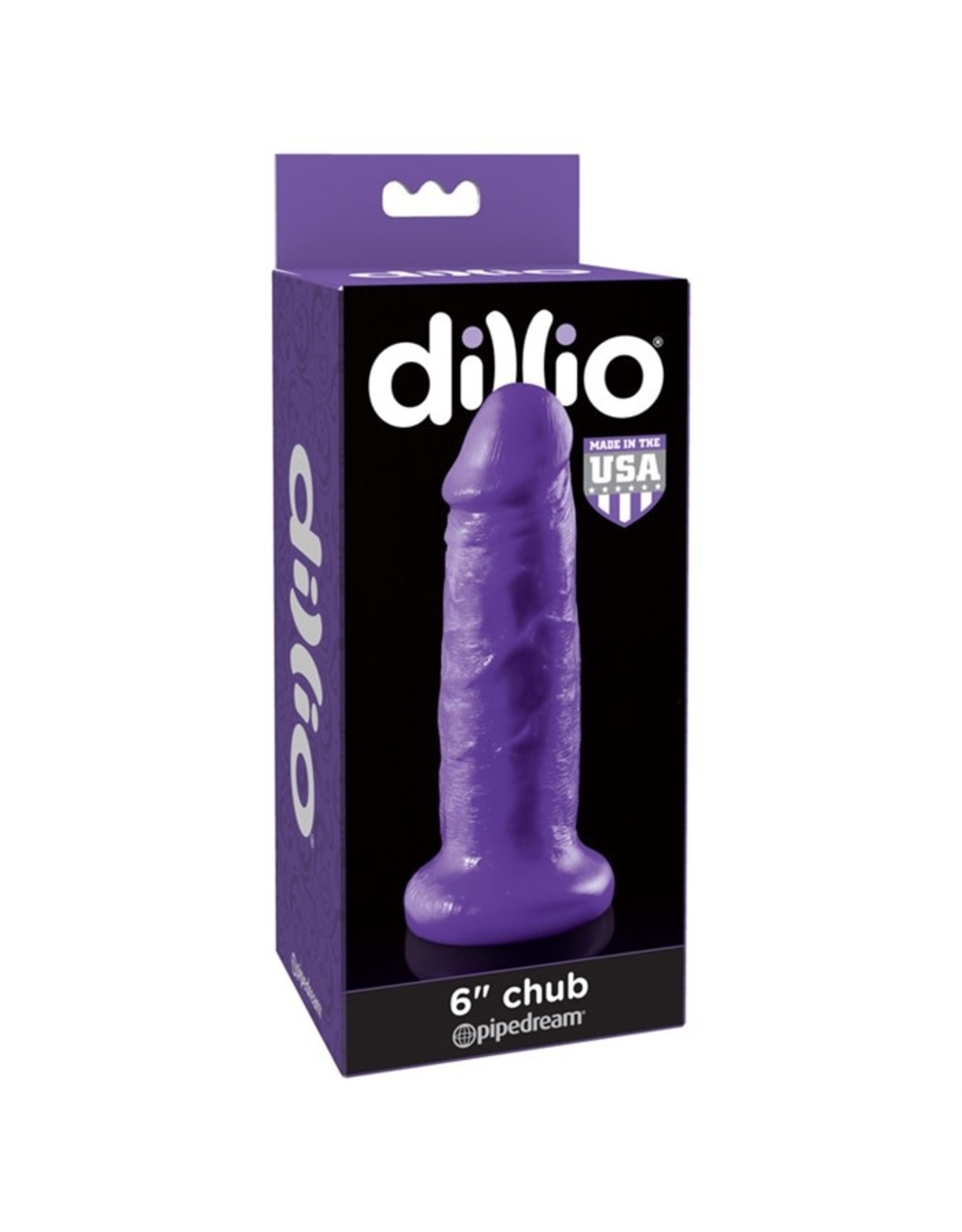 Pipedream Dillio - 6" Chub Dildo - Purple