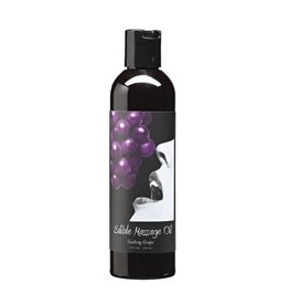 Earthly Body Earthly Body - Edible Massage Oil - Gushing Grape - 8 oz