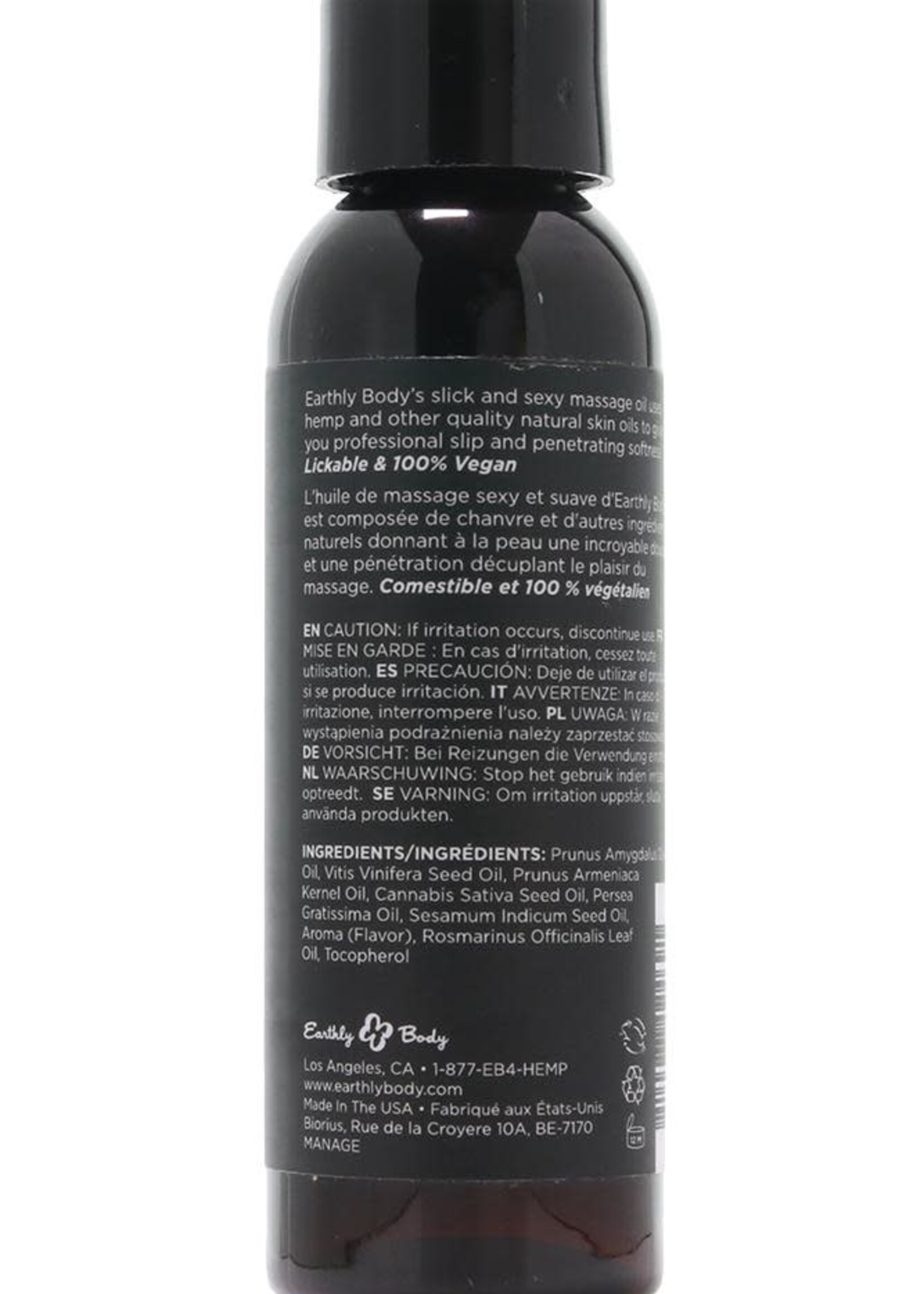 Earthly Body Earthly Body - Edible Massage Oil - Mango - 2oz