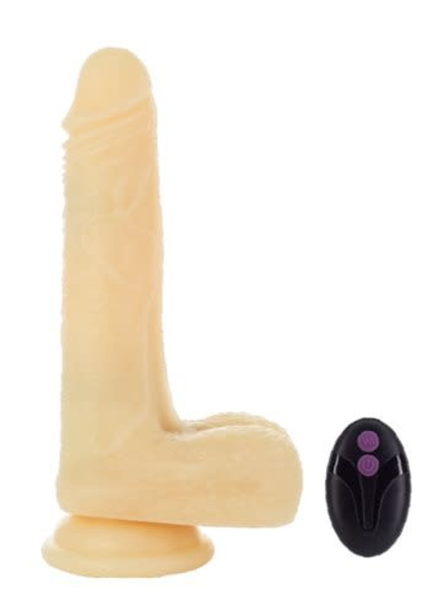 BMS Factory Pure Love - Vibrating and Rotating Dong with Remote  Control