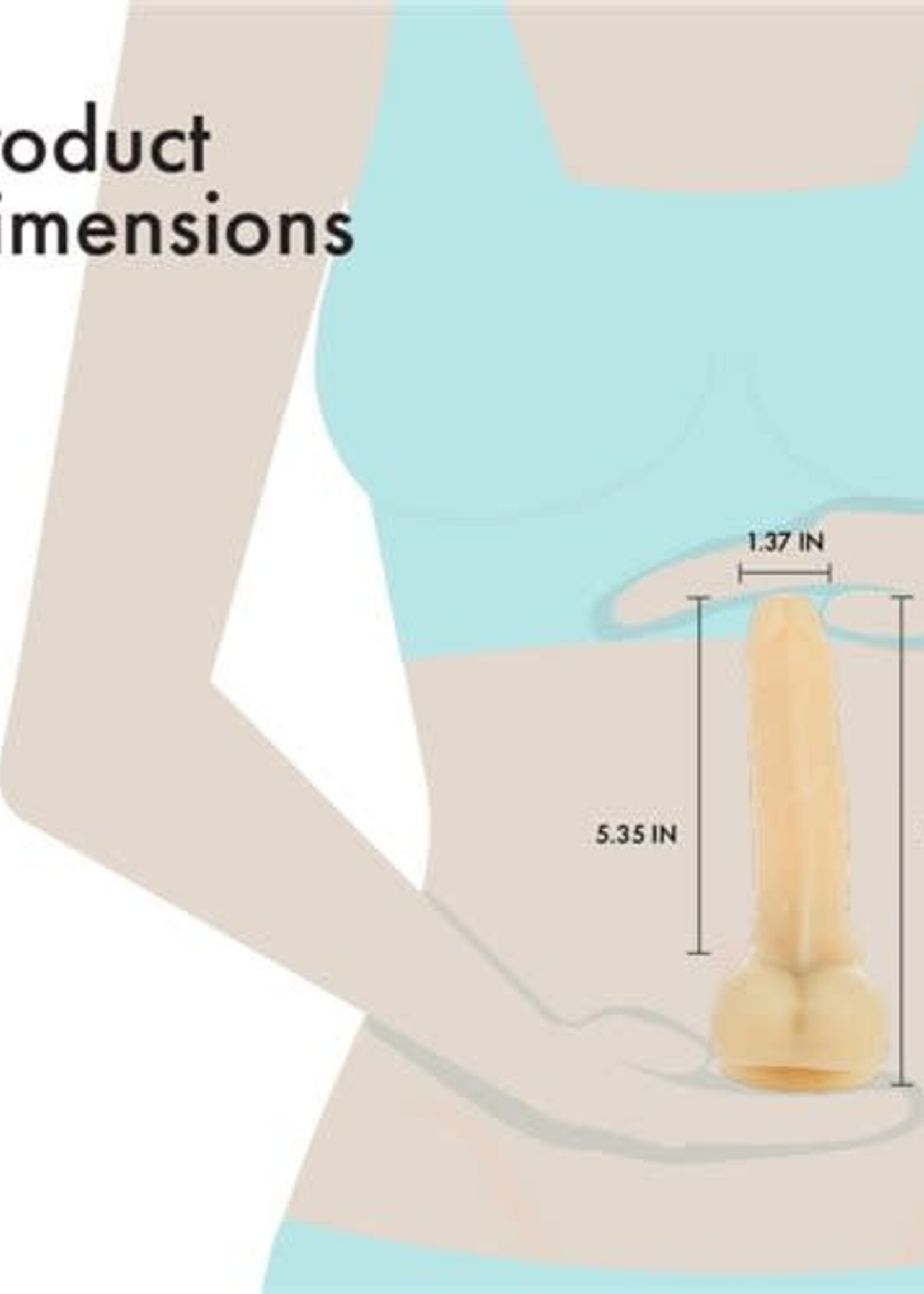 BMS Factory Pure Love - Vibrating and Rotating Dong with Remote  Control