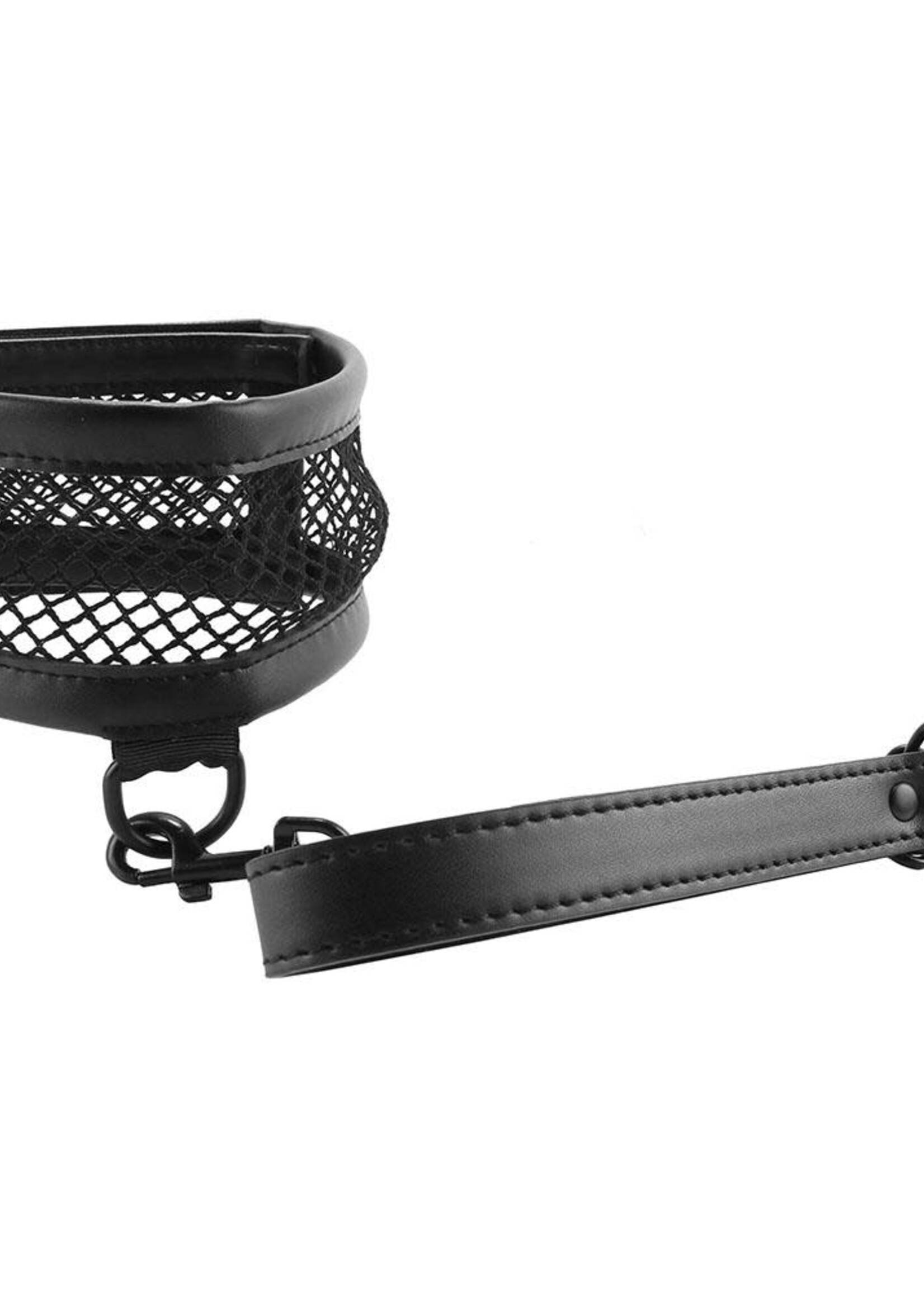 Sportsheets Sex & Mischief Fishnet Collar & Leash