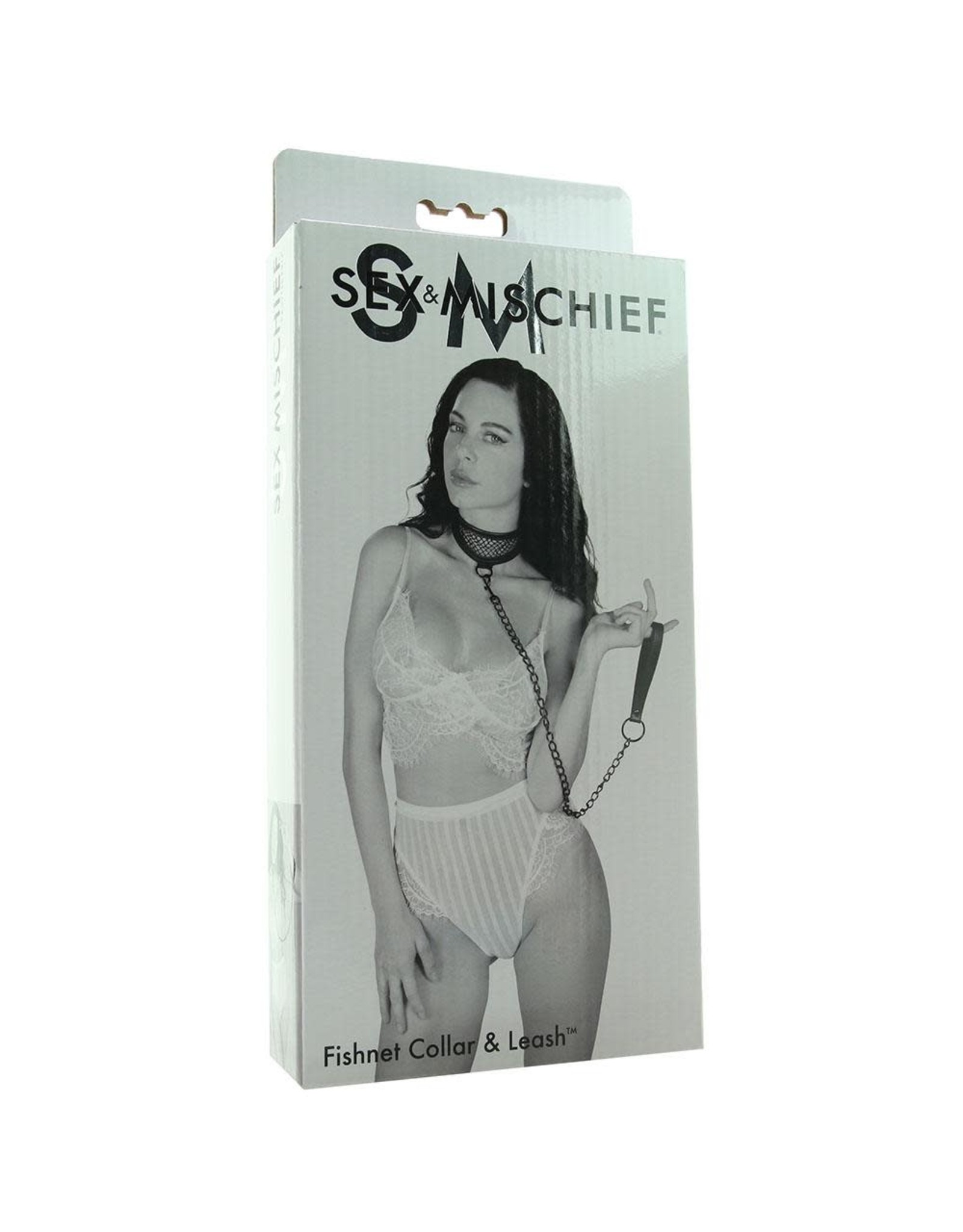 Sportsheets Sex & Mischief Fishnet Collar & Leash