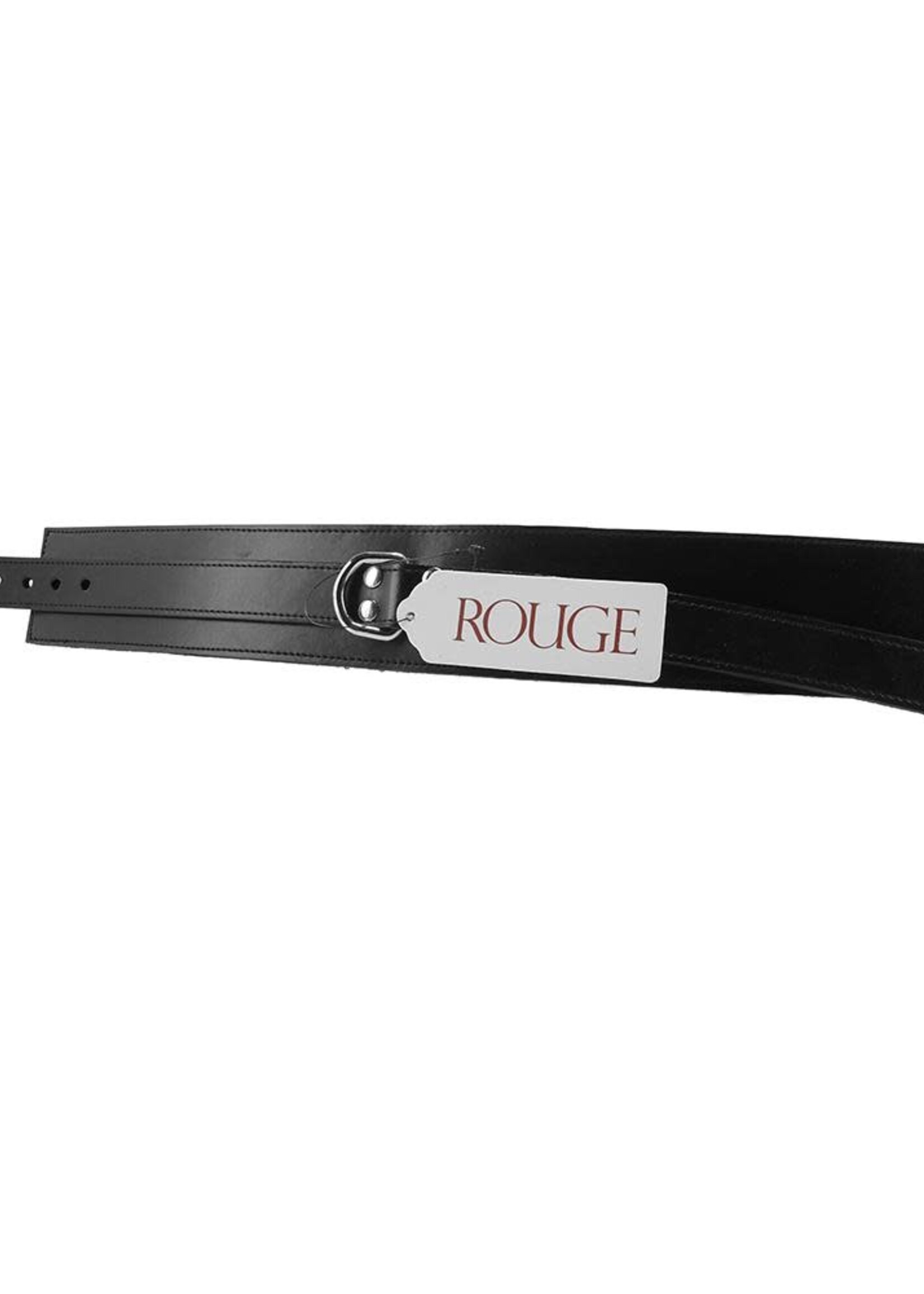 Rouge - Fur Lined Leather Collar - Black