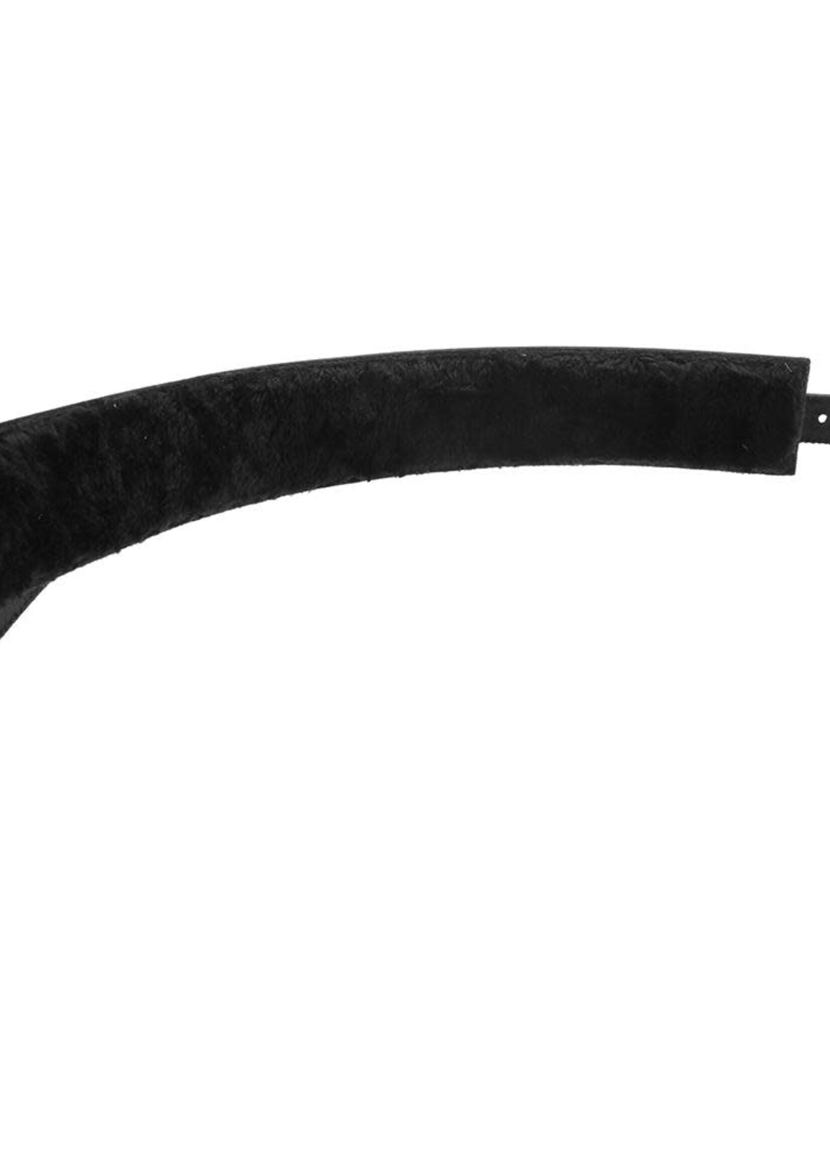 Rouge - Fur Lined Leather Collar - Black