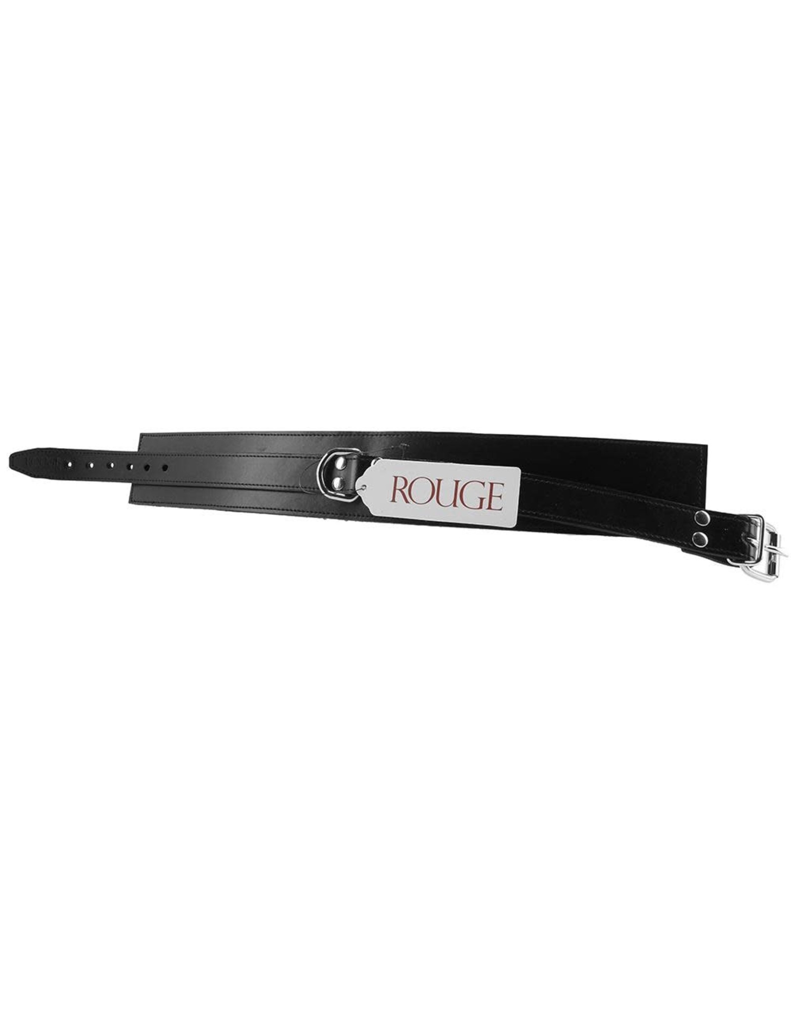 Rouge - Fur Lined Leather Collar - Black