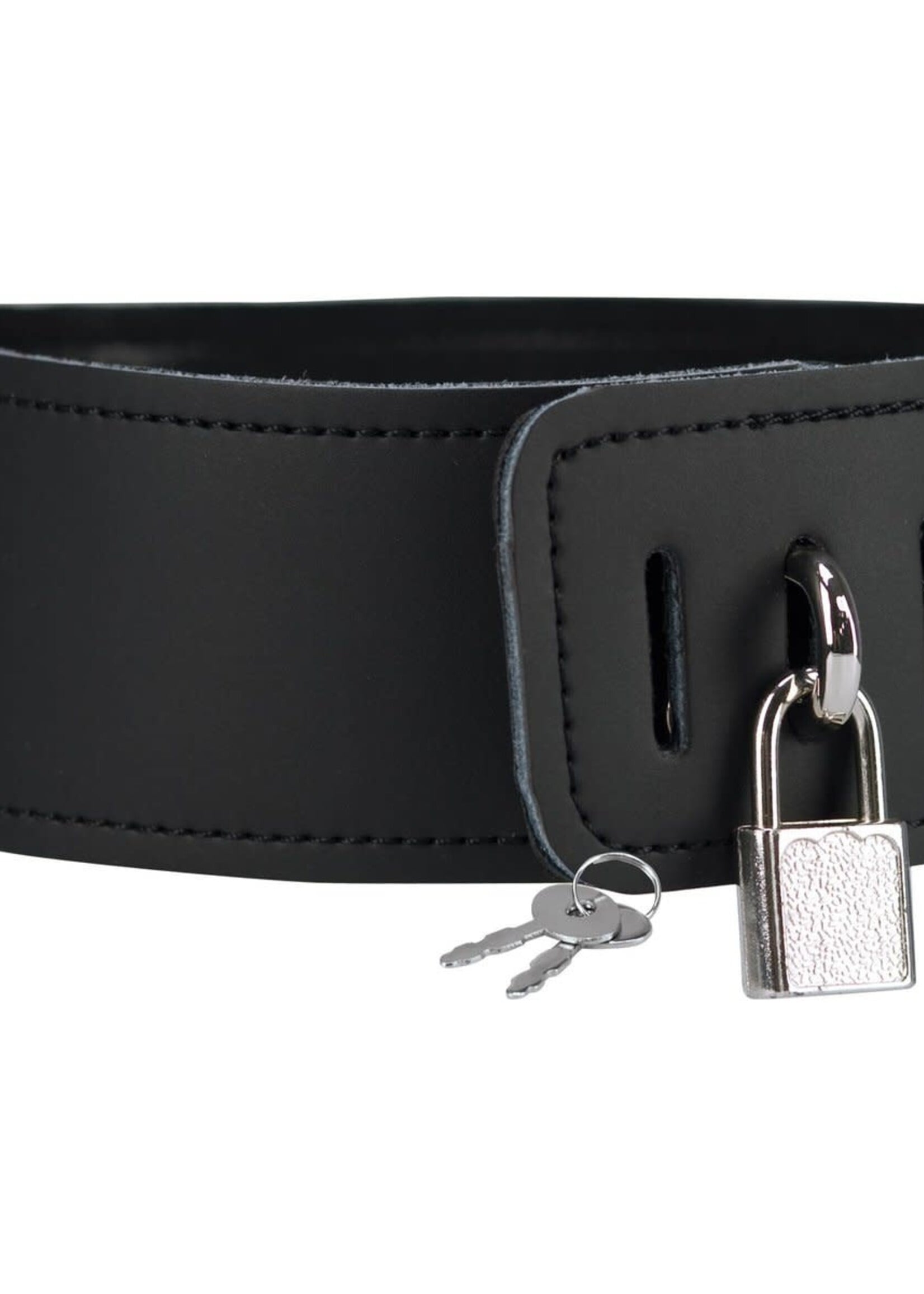 Punishment - Studded Collar With Lock & Key