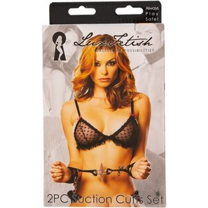 Lux Fetish - 2pc Suction Cuffs Set
