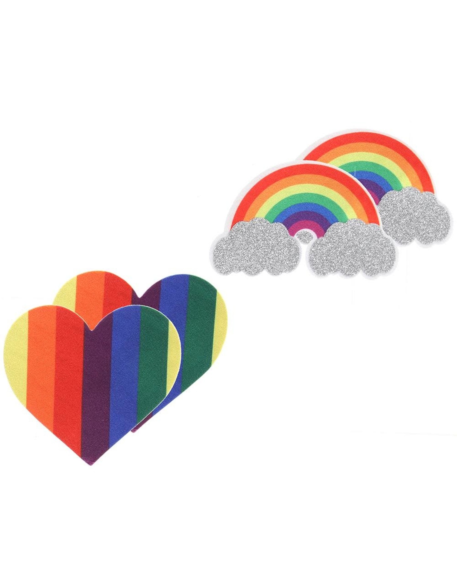 Peekaboos Pride Glitter, Rainbows & Hearts Pasties
