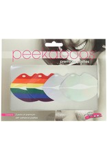 Peekaboos Pride and Holographic Lips Nipple Pasties