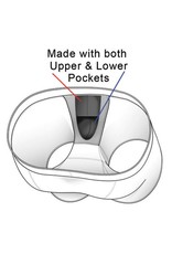 Male Power - Bareback Jock Pocket Pouch - Black -  S/M