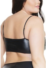 Coquette Diva Matte Wetlook Bralette - OSXL