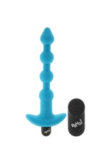 XR Brands Bang! Remote Control Vibrating Silicone Anal Beads - Blue