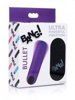 XR Brands Bang! Bullet with Remote - Purple