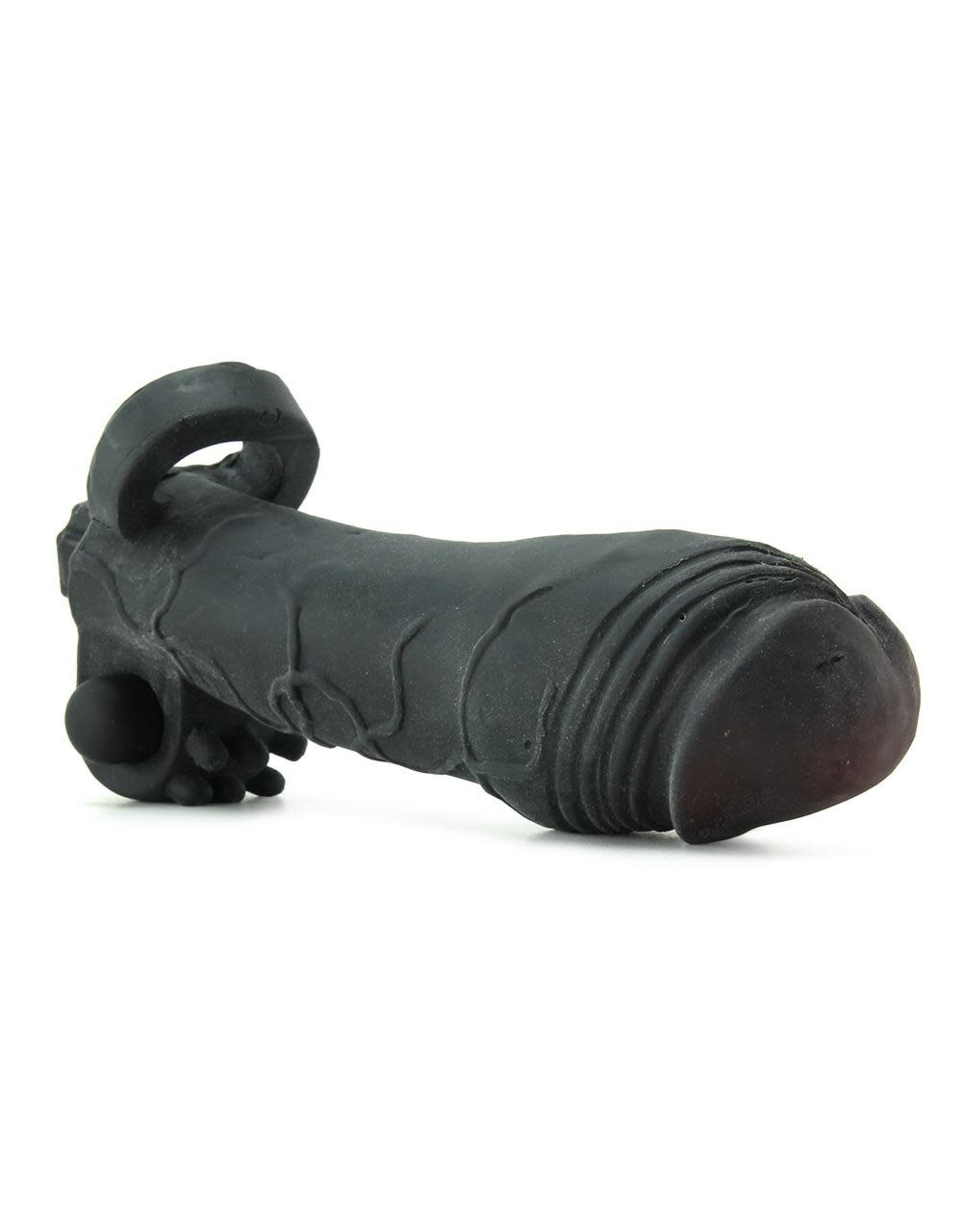 Vibrating Real Feel Fanta Flesh 2 inch Extension in Black